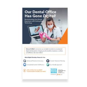 Custom-Branded Foam Board Poster:  “This Office Has Gone Digital”